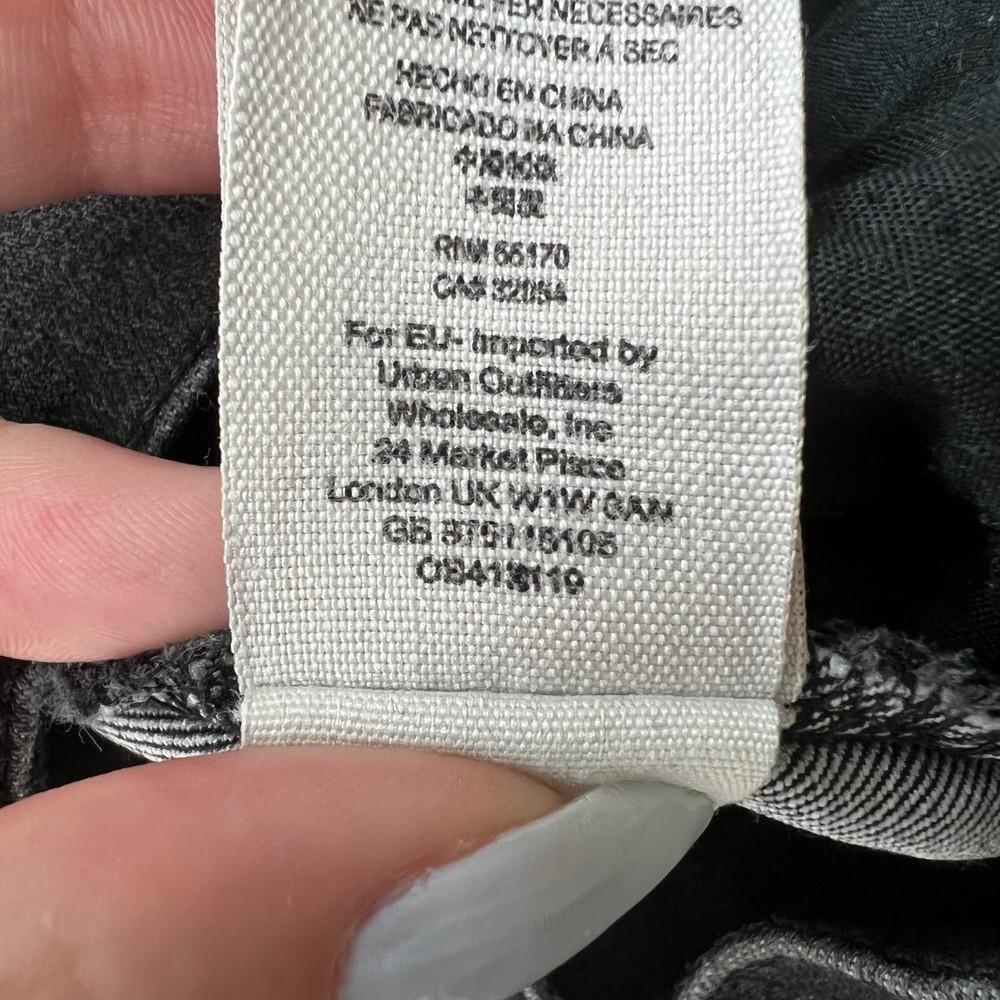 Free People Washed Black Moto Skinny Jeans 27 - Picture 5 of 10